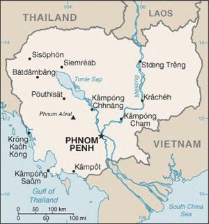World Map Cambodia