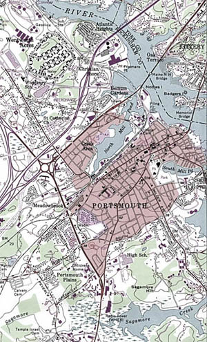 map of virginia colony. Map of Portsmouth New