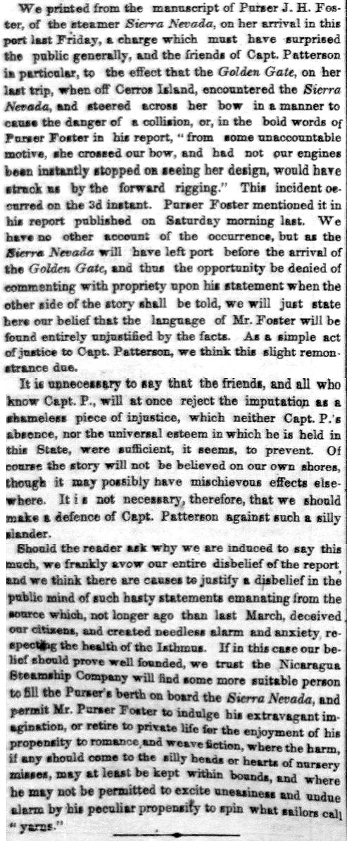 News of the Sierra Nevada May 1853.