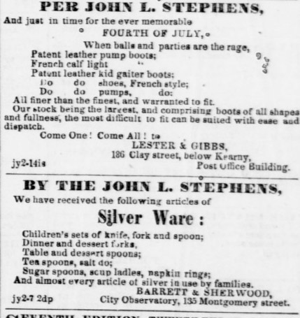 John L. Stephens Merchandise.