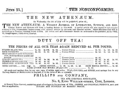 East India Company Ad June 21 1854.
