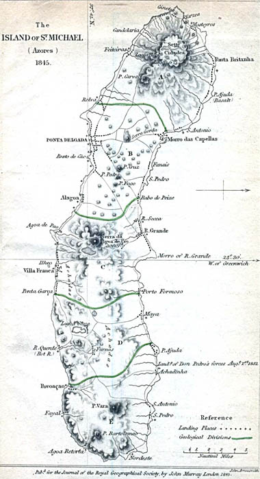 Library of Texas Historical Map Azores.