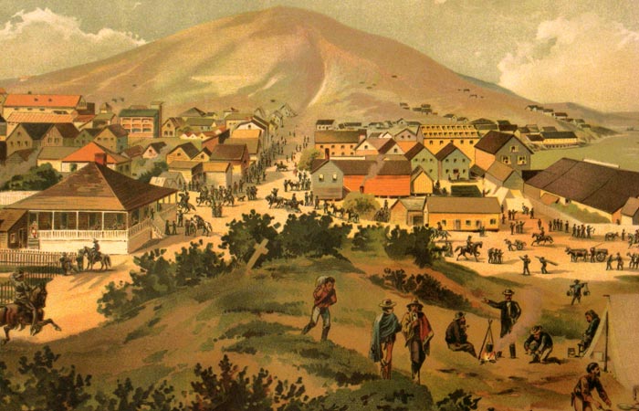 San Francisco during the mid-1800s.