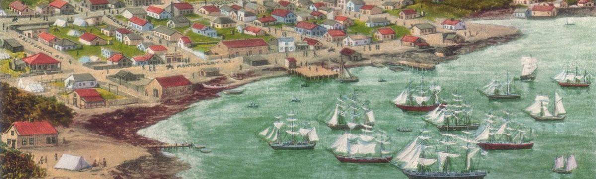 San Francisco Ships In Harbor 1849.